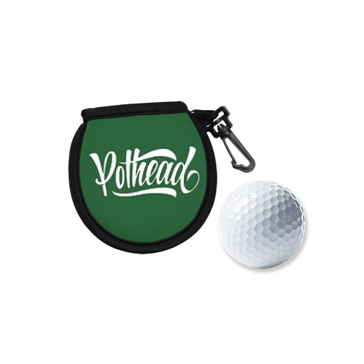 Golf Ball Holder Bag Neoprene Balls Pocket With Buckles Waterproof Mini