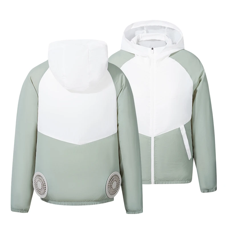 

2021 Popular Anti UV Jacket For Outdoor Sport Meet Fan Cooling Jacket 2 Fan