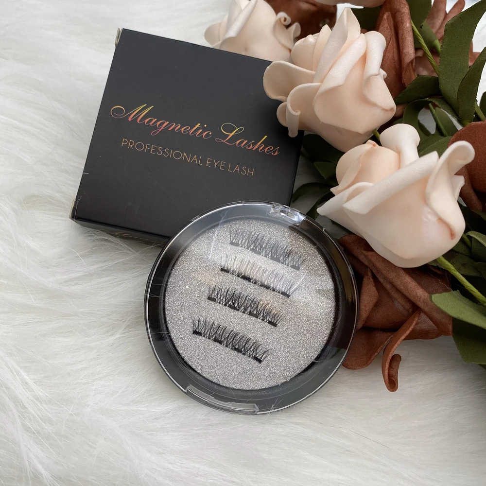 

Invisible No Glue No Eyeliner 2 Magnetic Eyelashes Vendor Customized Packaging Box