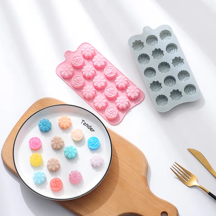 

Factory direct flower-shaped silicone chocolate mold