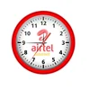 Walk clock with customized company logo
