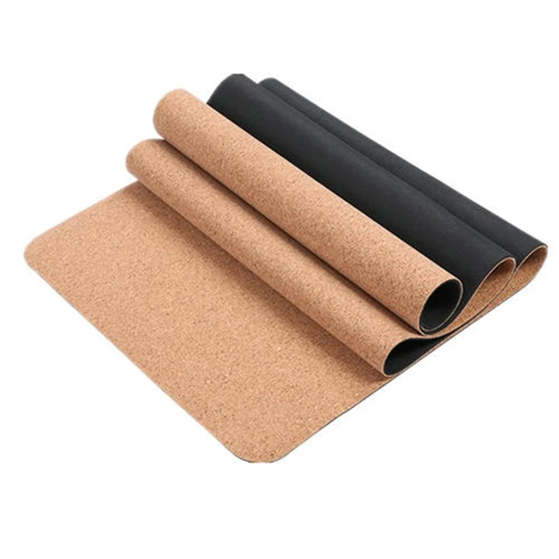 

custom printed eco friendly new tpe cork yoga mats, Natural cork