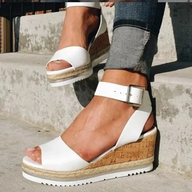 

Casual Comfortable Summer Trendy Women High Heel Wedge Sandals Open Toe Beach Platform Slides Slippers for Women