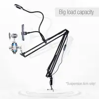 

wholesaler professional flexible desktop broadcast microphone stand scissor with suspension arm of table