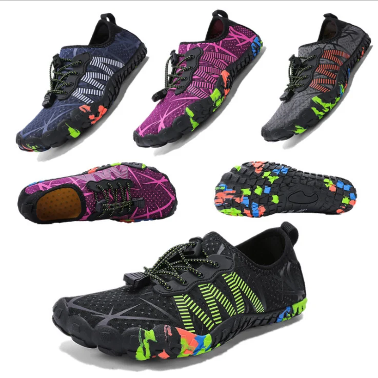 

2022 New Arrival Rubber Neoprene Breathable Mesh Beach Mountain Hiking aqua shoes barefoot water shoes, As per customer's request