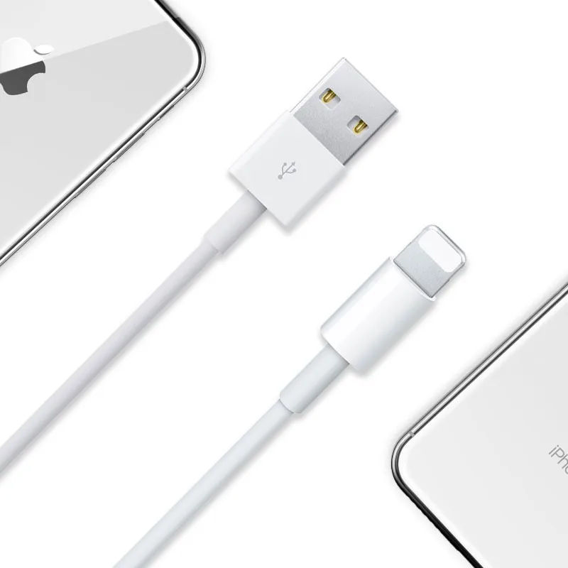

Factory Price Mobile Phone Fast Charging Data Cable USB Charging Cable for iPhone, White