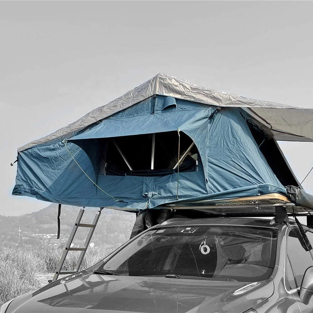 

4*4 outdoor camping High quality family car travel soft shell car roof top tent 4 person, Can be customized