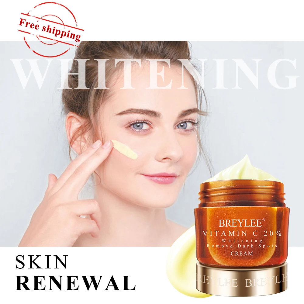 

BREYLEE Private Label Vitamin C Skin Whitening Dark Spot Removing Beauty Face Cream Free Shipping