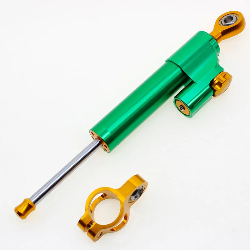 

Green green adjuster Universal Stabilizer Linear Reversed Safety Control CNC Adjustable Motorcycle Steering Damper