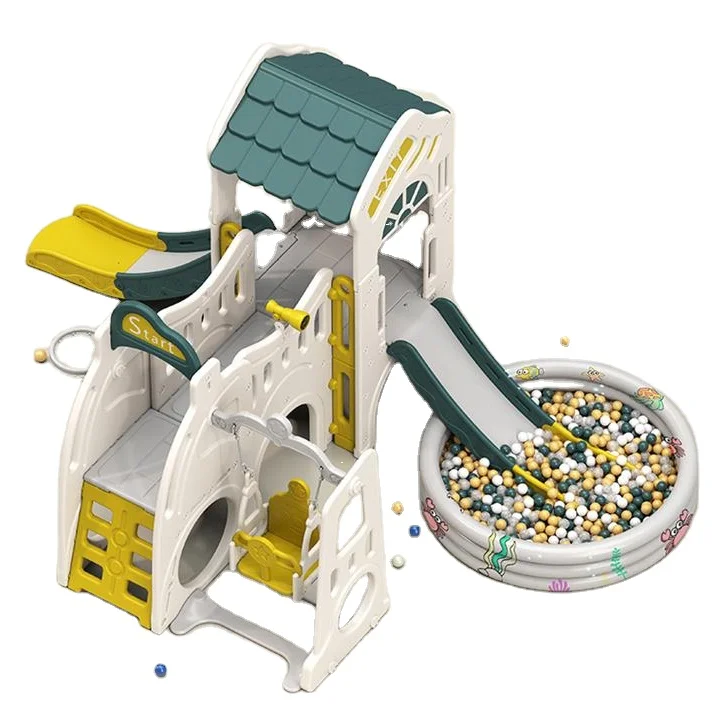 

2021 New Multifunctional Castle kids indoor Playground Plastic Slides Swing Indoor Children Playground