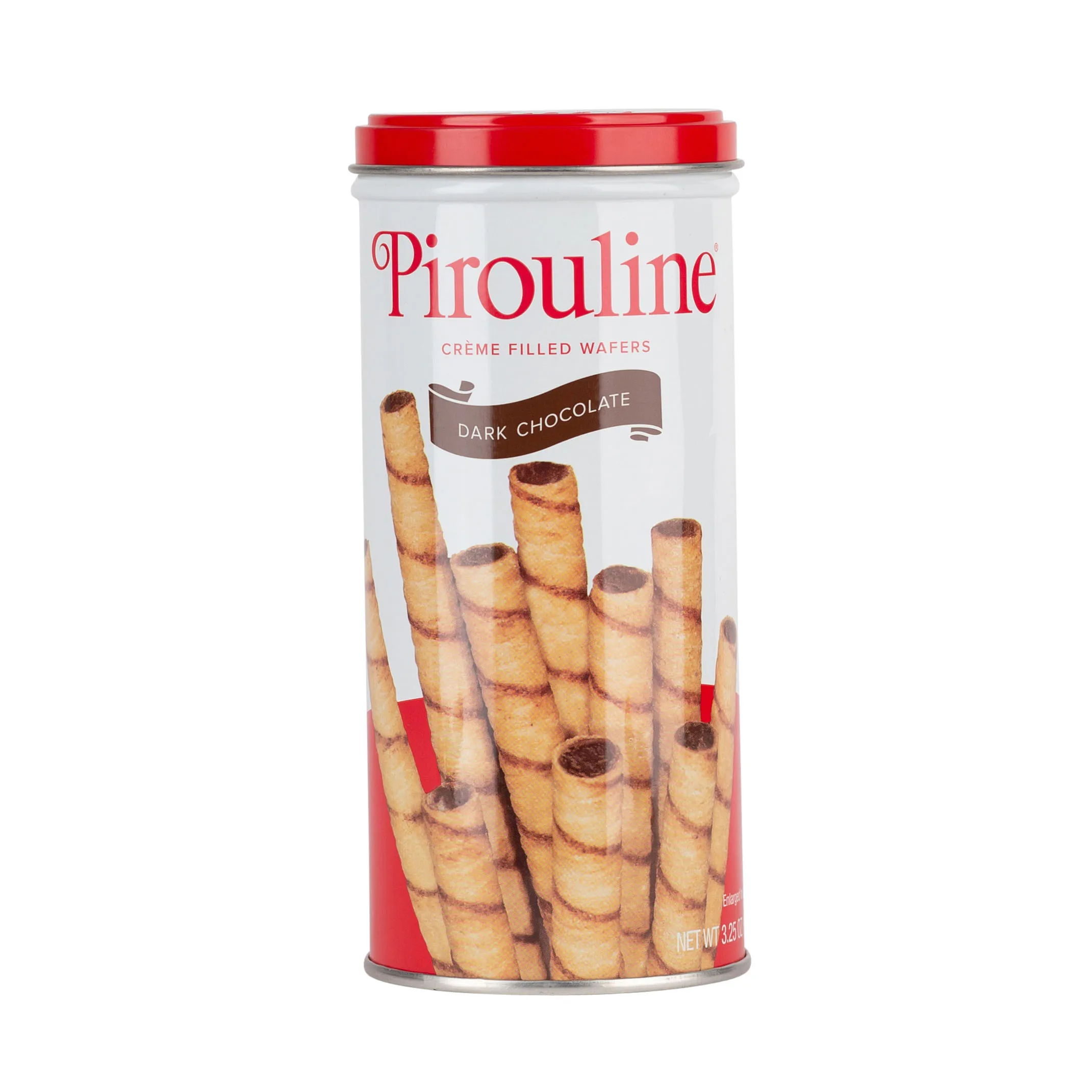 
Pirouline Rolled wafer - Dark Chocolate cream filled 3.25oz tin 