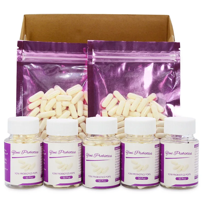 

Wholesale yoni pop pills all natural organic probiotics powder capsules for women vaginal cleaning feminine V-tightening
