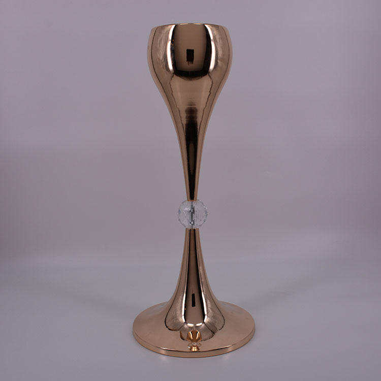 

2019 new products wedding aisle giant metal vases, Gold or silver