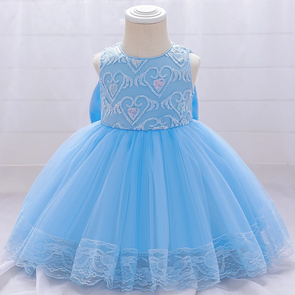 

FSMKTZ Baby Dress Ball Gowns Children Wedding Party Bridesmaid Sleeveless Evening Dresses, Pink,blue,white,purple,champange