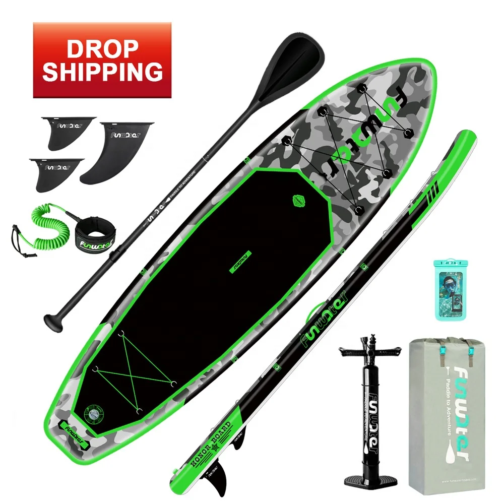

FUNWATER Drop Shipping sup stand board paddle inflatable surfboard bag importing stand up paddle boards