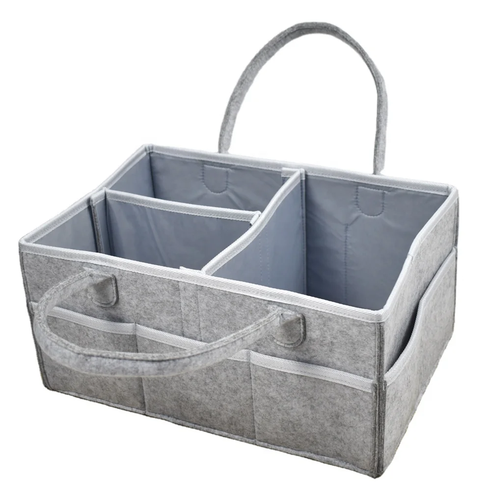 

Detachable premium portable high quality new arrival product Bestselling felt diaper caddy for mommy, Customized colors