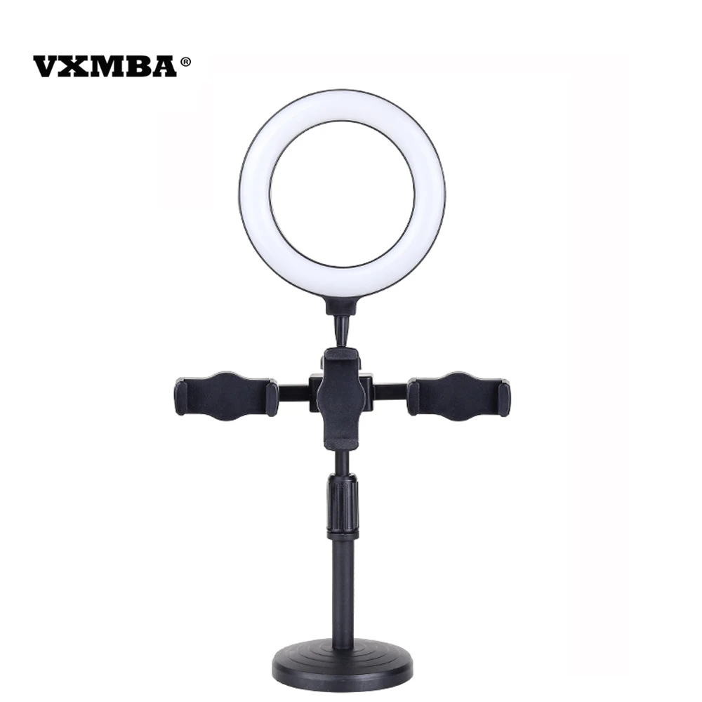 

Big ring lamp desktop mobile phone dual position live broadcasting bracket beauty fill light multifunctional adjusting bracket