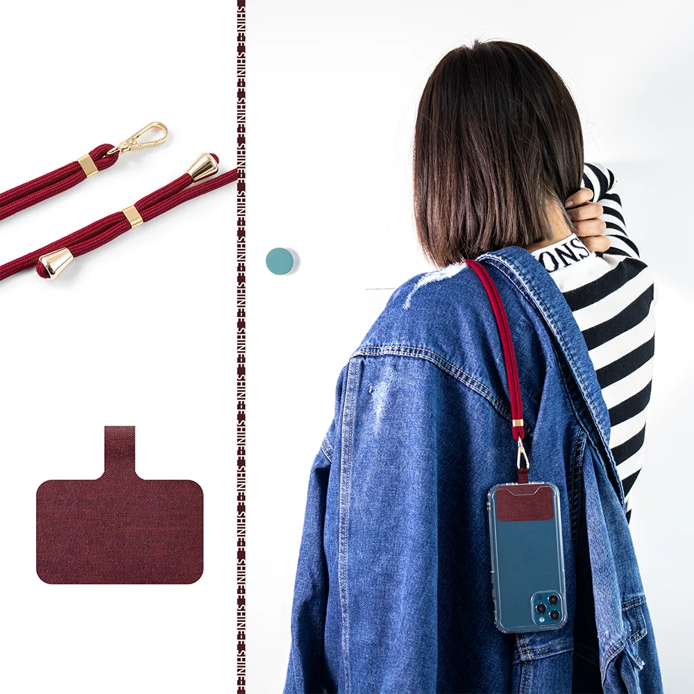 

Phone Lanyard Universal Cell Phone Lanyard with Adjustable Nylon Neck Strap Phone Tether Safety Strap For S21