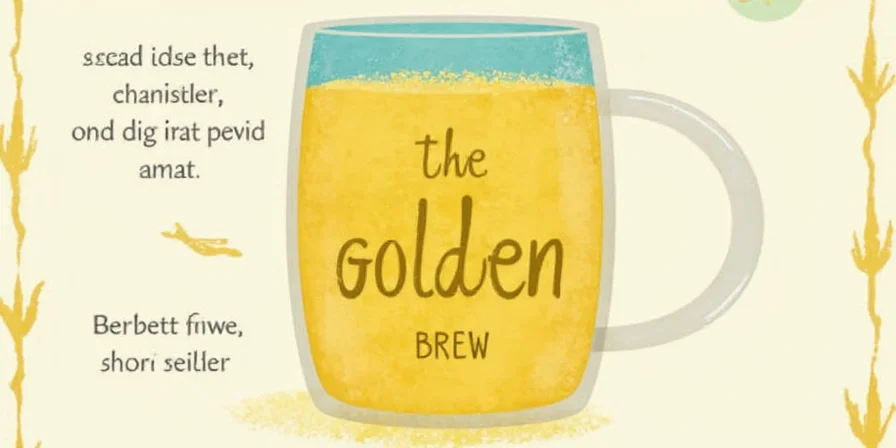 A golden sunrise with a cup of golden milk silhouetted in front
