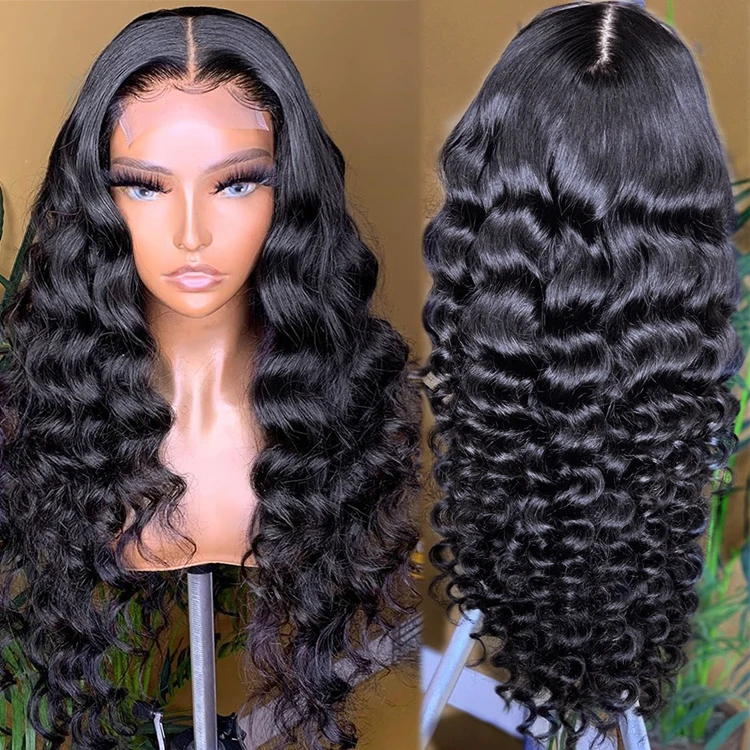 

closure wigs human hair 5x5 deep wave closure wig closure wigs