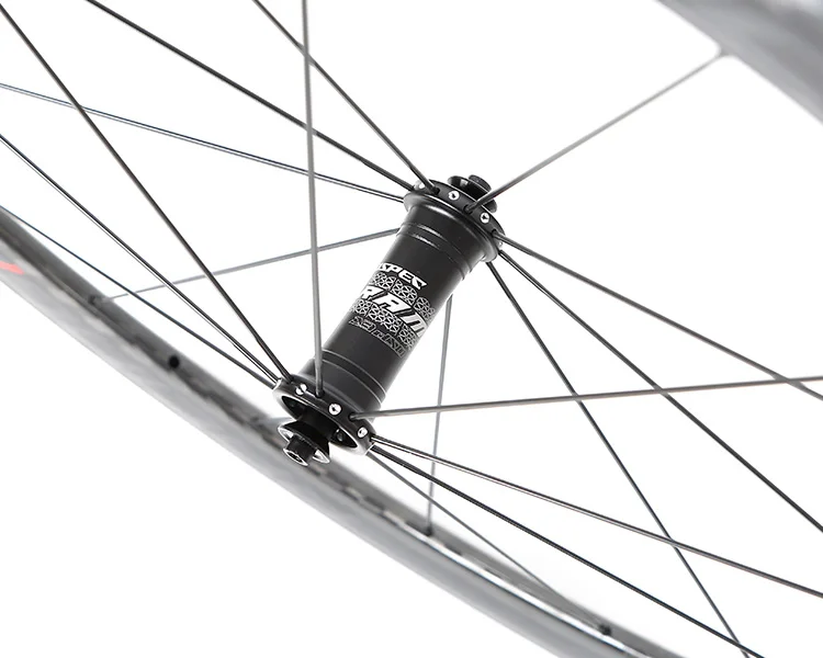 公路自行车轮 700c * 25c 50毫米开口胎碳轮组