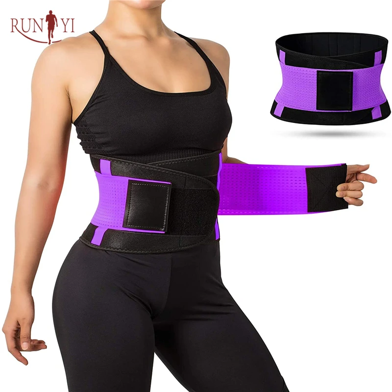 

Waist Easy Fitness Trainer Women Remove Belly Fat Naturally Sport Body Slim Belt, Black, blue, grey, pink, yellow...(pantone color)