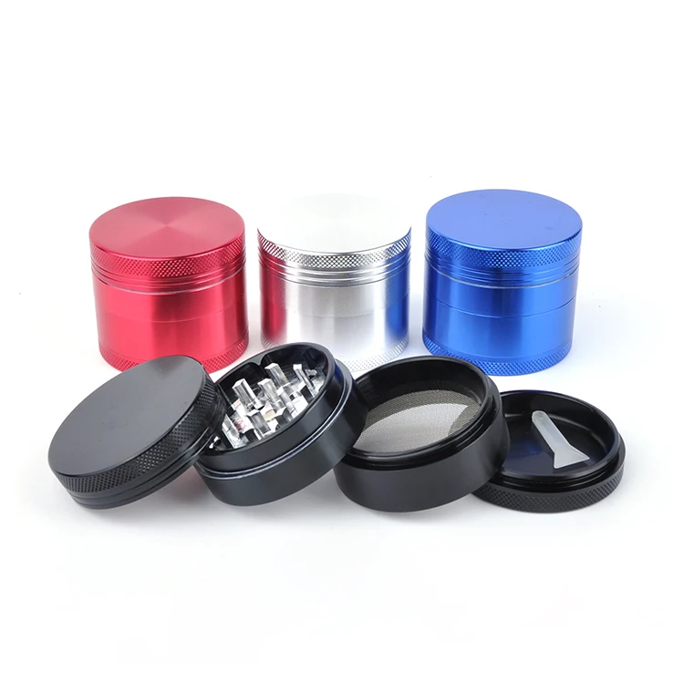 

406JA New 4 Layer Aluminium Alloy Diameter 63mm Grinder Tobacco Herb Grinder