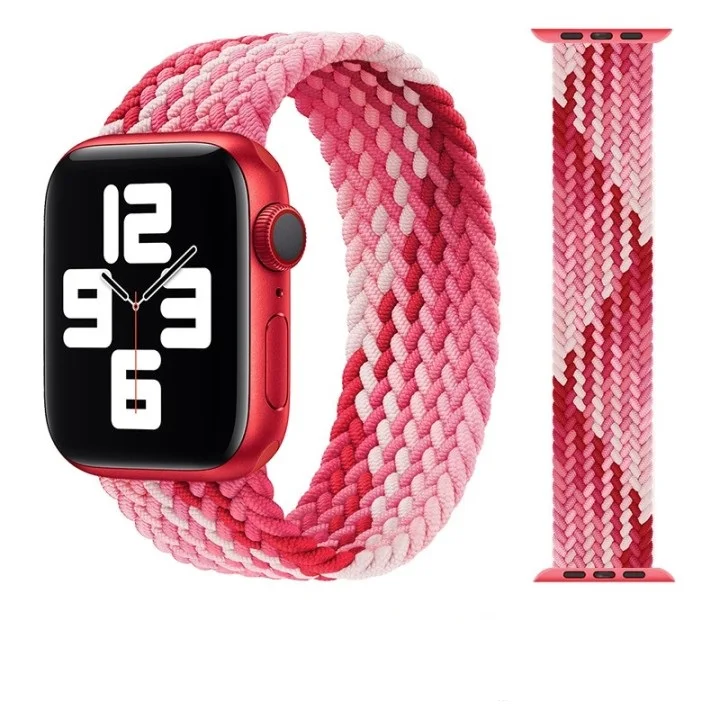 

Geekthink New Weave Elastic Nylon Strap for Apple Watch 6 Band IWatch for Apple Watch Band Solo Loop Watch Strap, Optional