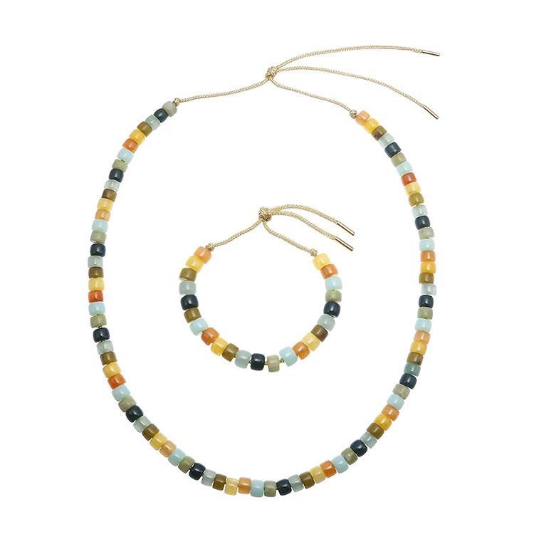 

Factory Direct Colorful Women Jewelry Set Necklace Beads Bracelets Sets Jewellery