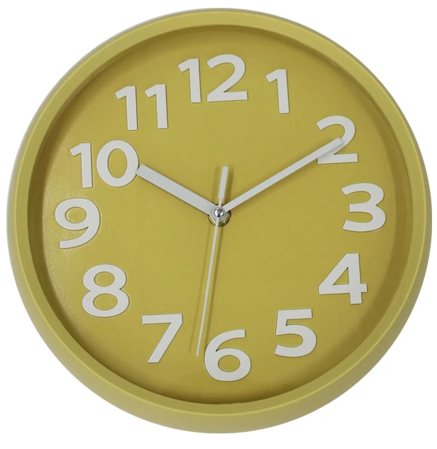 

30CM 12 inch Promotional Plastic Quartz Wall Clock, Rose and gold