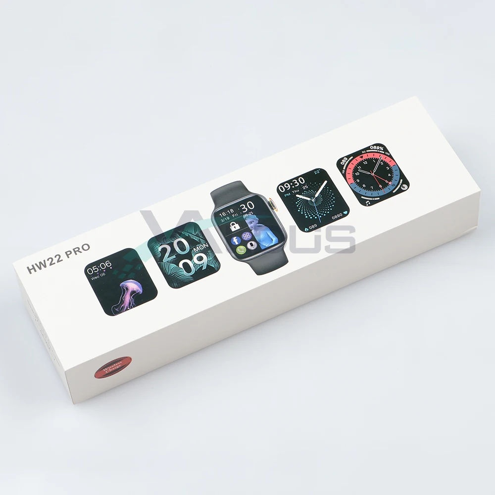 

HW22 Pro custom dial bt call reloj inteligente wireless charging hw 22 smartwatch series 6 7 iwo smart watch, Pink, red, black, blue, white