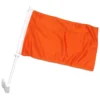 Hot selling 12x18inch Digital Printed Custom Solid Orange Car Flags