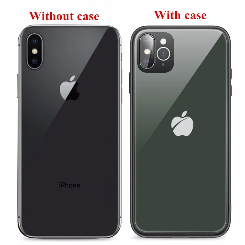 

Modified Camera Lens Seconds Change Cover for iPhone X XS XR MAX fake Camera for iPhone 11 Pro Max Tempered Glass Case
