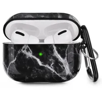 

Best Sale High Quality Front LED Visible White Black Marble TPU Case Cover for AirPod Pro