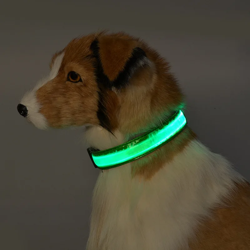 

LED night glitter in the dark dog leash, dog glow fluorescent collar pet supplies