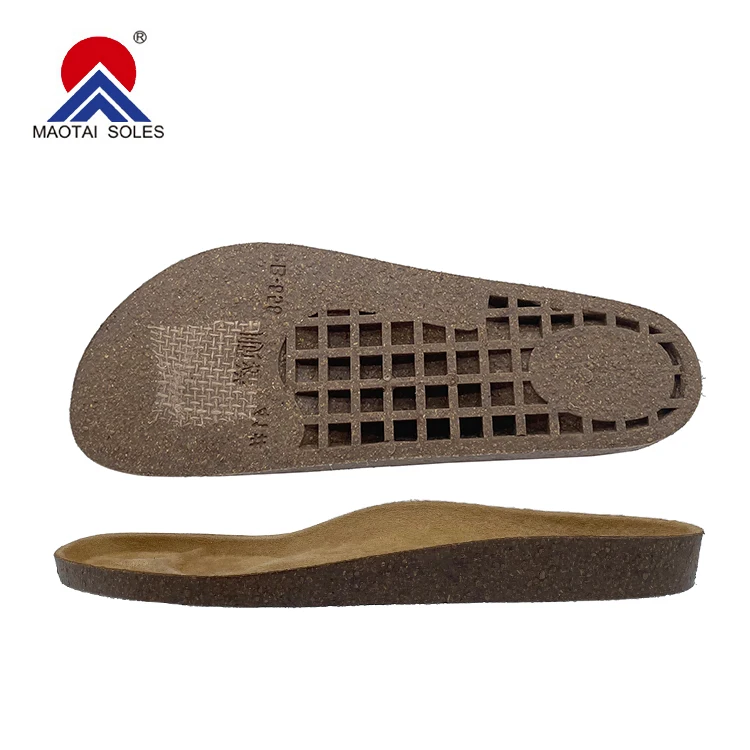 

Men/Women Wooden Arch Support Sweat Absorb Rubber Cork Material Outsole Leather Cork Sandal Mid Sole