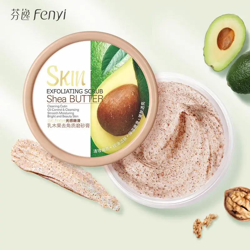 

Natural Shea Butter Scrub Remove Cuticle Smooth Skin Scrub Clean Pores Body Scrub