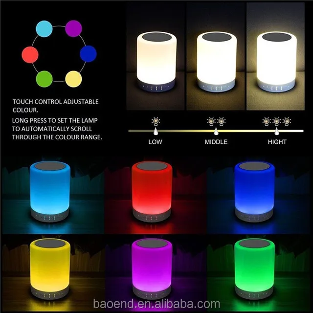 camping lamp mini caixa de som portatil Bt Wireless loudspeaker outdoor led touch light,Bluetooth Speaker with light - ANKUX.COM
