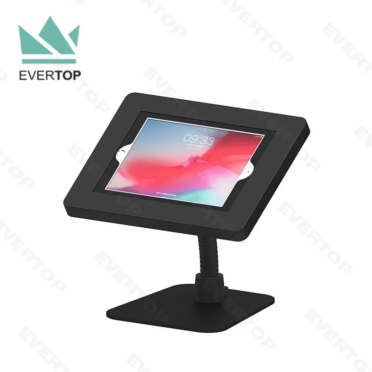 Lst04bc Steel Case Flexible Tube Gooseneck Tablet Kiosk Stand Portable