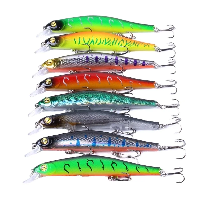 

Good Action 12.5cm/17.5g slow Sinking Minnow Hard Baits Wobblers Magnets Long-shot Fishing lures, 8 colors