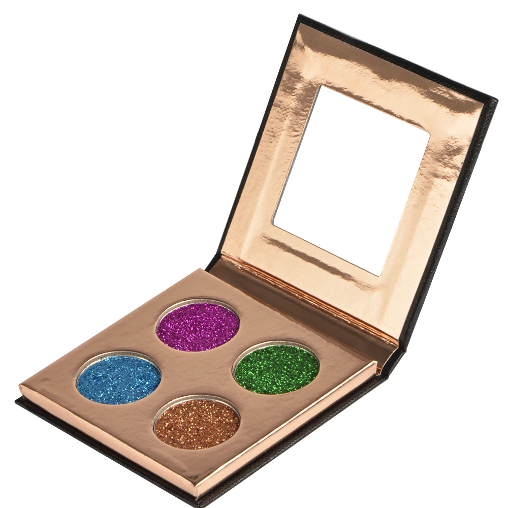 

4 Colors Eyeshadow Glitter Palette High Pigmented Shadows Waterproof Eye Shadow Palette Glitter For Eyes Makeup