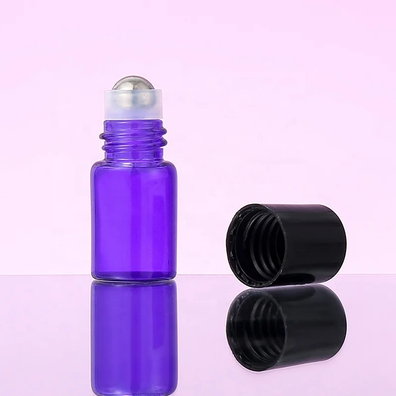 

stock 2ml Mini Glass Roll-on Glass Bottles Refillable Sample Vial Empty Aromatherapy Perfume Bottles