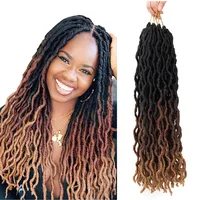 

Synthetic Nu Gypsy Locs Extension Jumbo Braids Freetress Wavy Curly Crochet Braid Hair Goddess Faux Locs