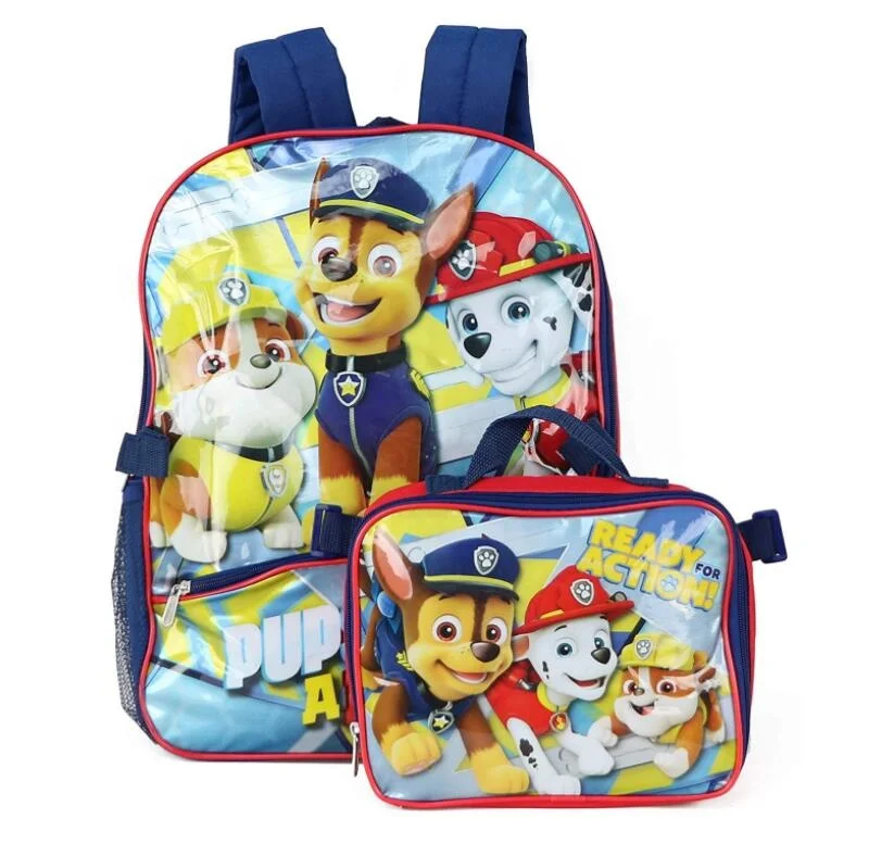 

Sets Children's Backpack Kids Cartoon School Bags For Boys Anime School Backpack Schoolbag with Lunch Bag, Customized