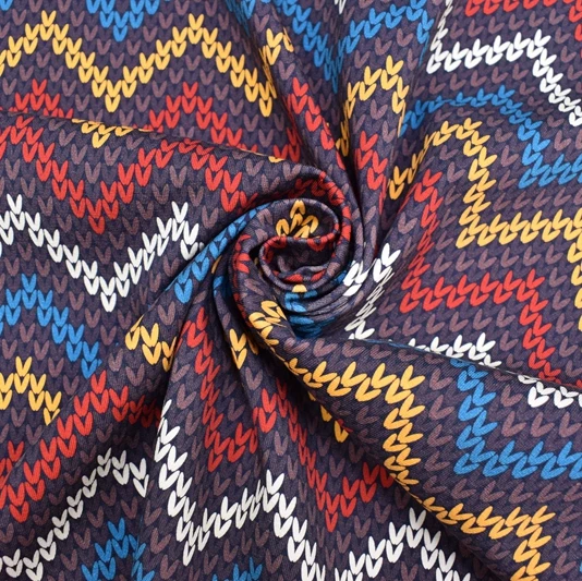 

NO MOQ Custom print poly rib knit fabric 95 polyester 5 spandex printed ribbed knit stretch cotton rib fabric