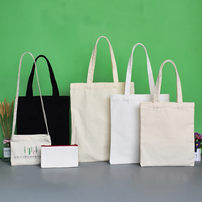 

Custom Printed Plain Cotton Canvas Grocery Shopping Tote Bag, Black/white/yellow/blue,etc,