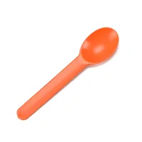 

Free sample biodegradable customplasticspoon dessert yogurtspoon pink green orange PLA Ice cream spoon