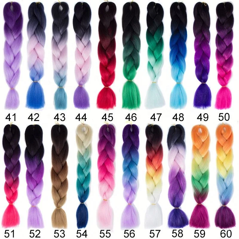 

Dropship Cheap Colorful Braid Synthetic Hair Extension Braiding, Pics