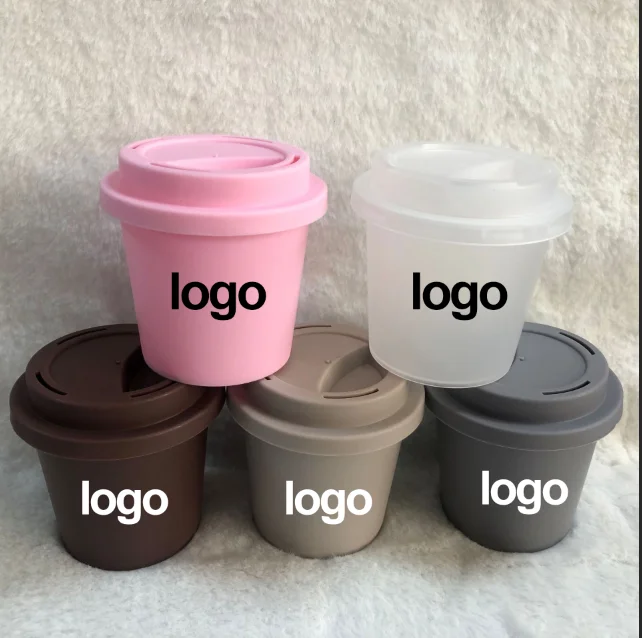 

Private label custom latex free makeup cosmetic puff coffee cup beauty sponge blender, Multi color