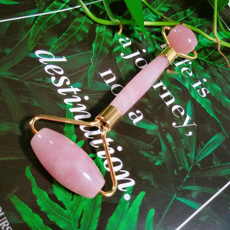 

Factory direct selling roller rose quartz round massage